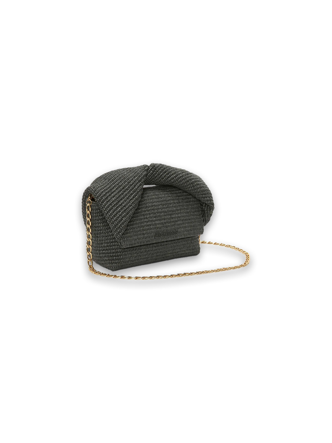 JW Anderson Midi Twister Bag – shoulder bag made of raffia  khaki One Size
