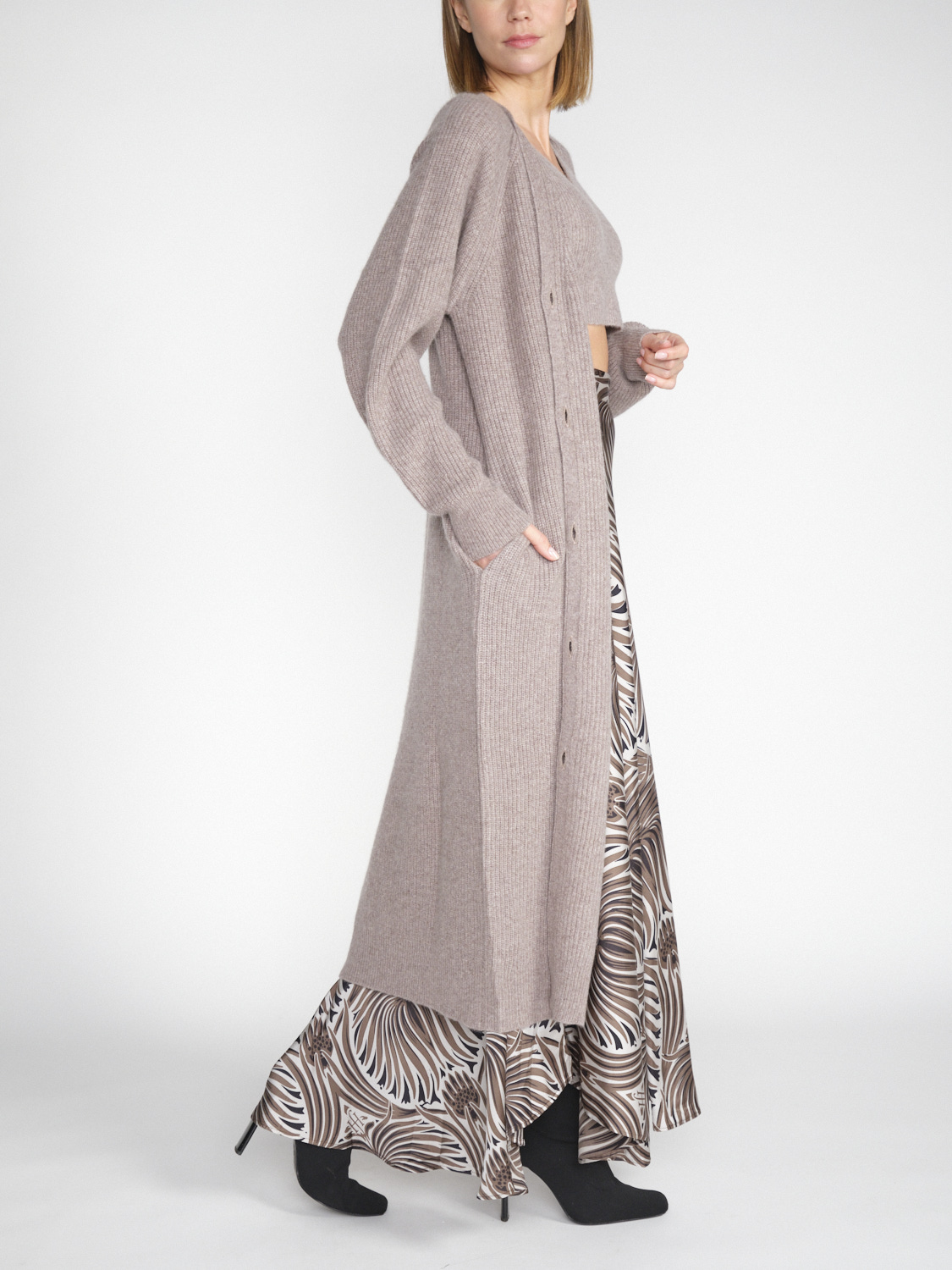 friendly hunting Aramis Caribou – Long-Cardigan made of cashmere   beige S