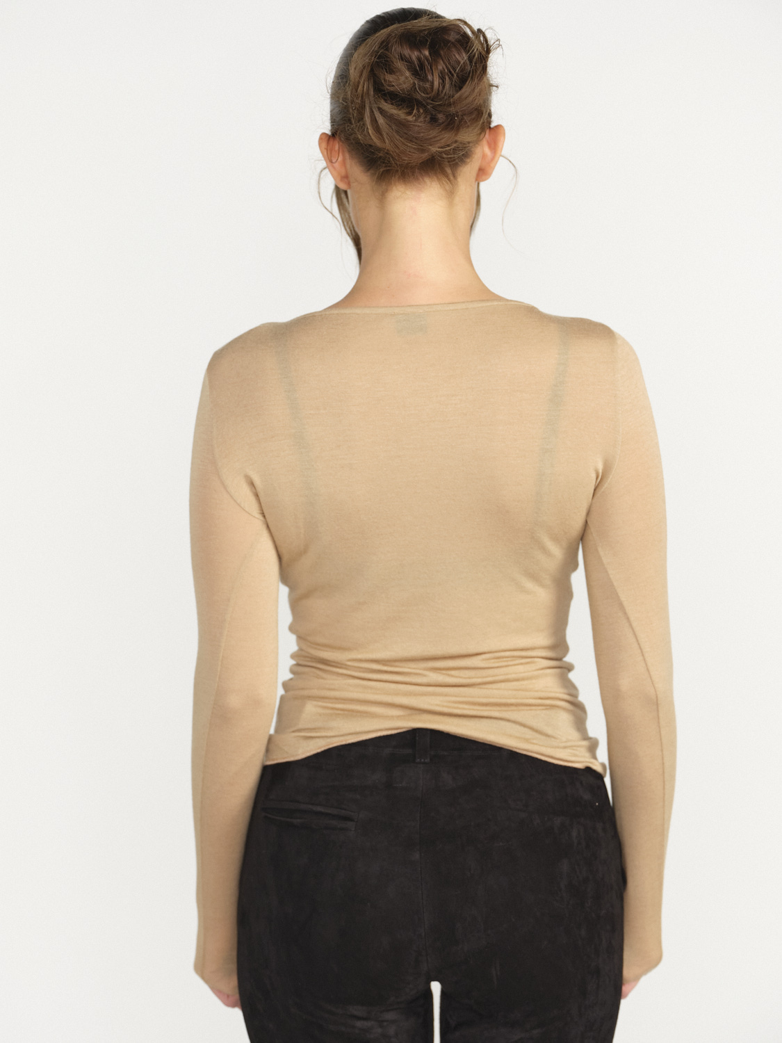 Oscalito Pull en cachemire beige M