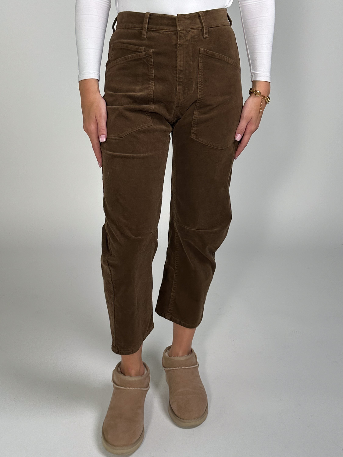 Nili Lotan Shon Pant – trousers made of corduroy brown 40 Nili Lotan Shon Pant – trousers made of corduroy brown 40