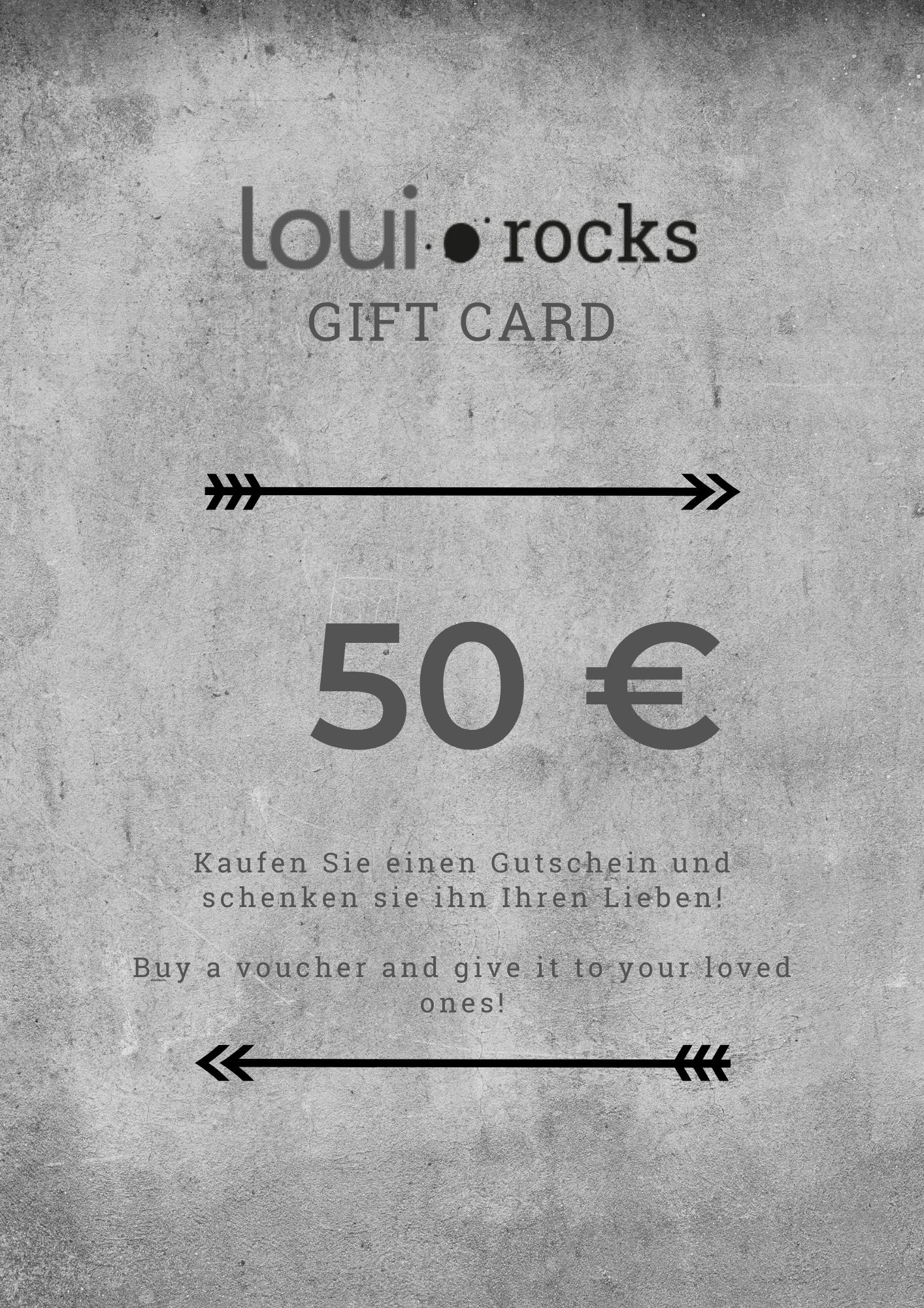 voucher loui rocks 50€