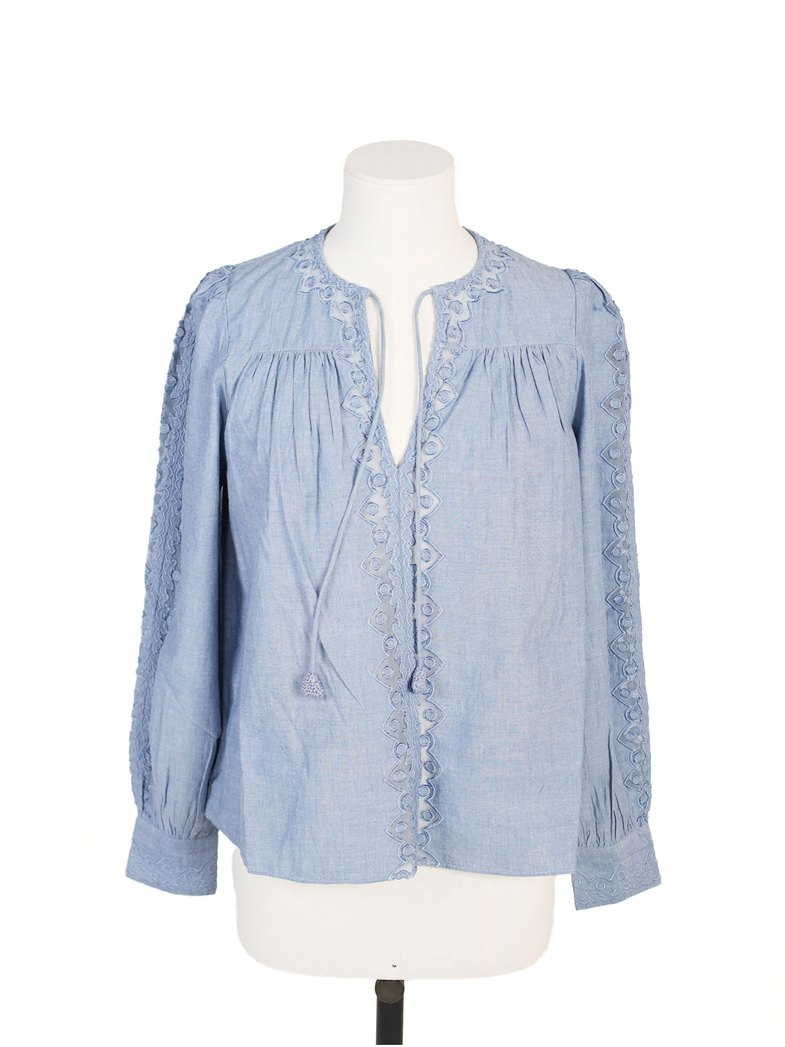 Blouse with embroidered details