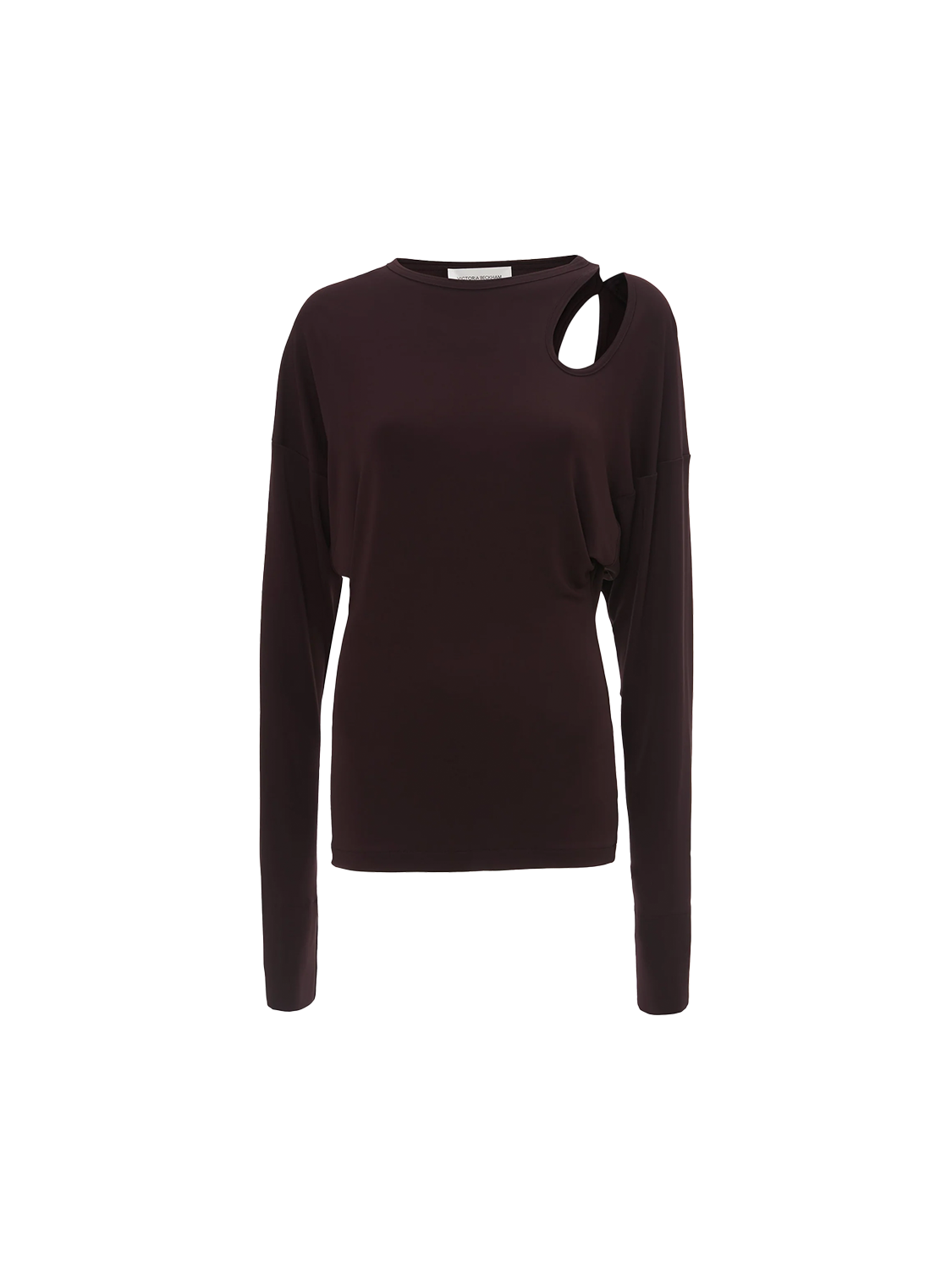 Victoria Beckham Twist – Stretchige Bluse mit Cut-Out-Detail beaurdeux S Victoria Beckham Twist – Stretchige Bluse mit Cut-Out-Detail beaurdeux S