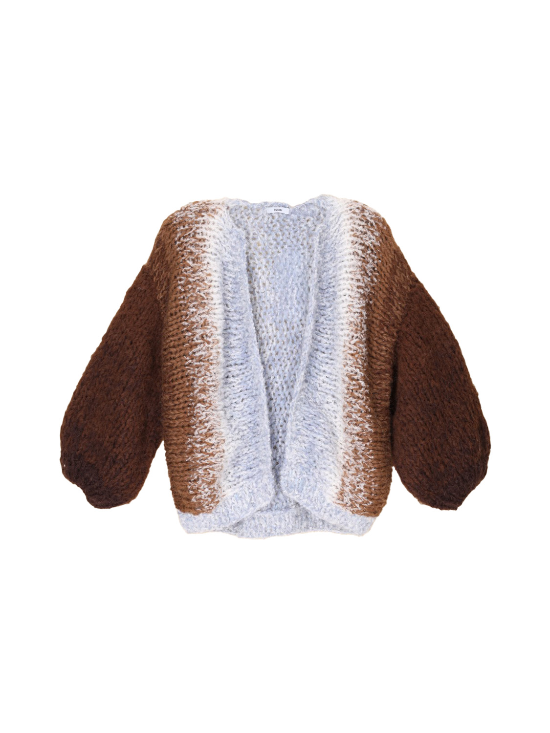Maiami Boucle Ombre – Alpaca bomber cardigan  mehrfarbig M/L