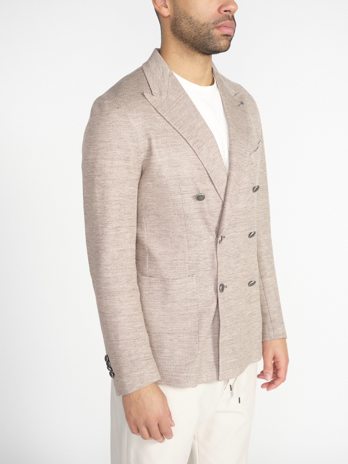TAGLIATORE Jacket made from a linen-cotton mix  beige 48