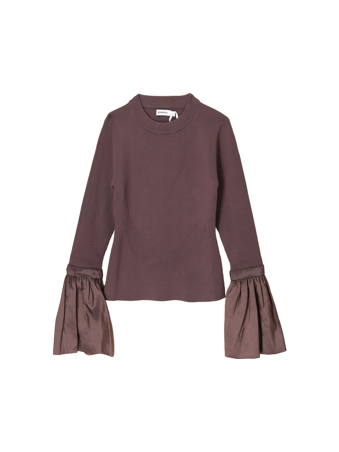 Simkhai Agata – Pullover mit ausgestellten Ärmeln   schwarz S