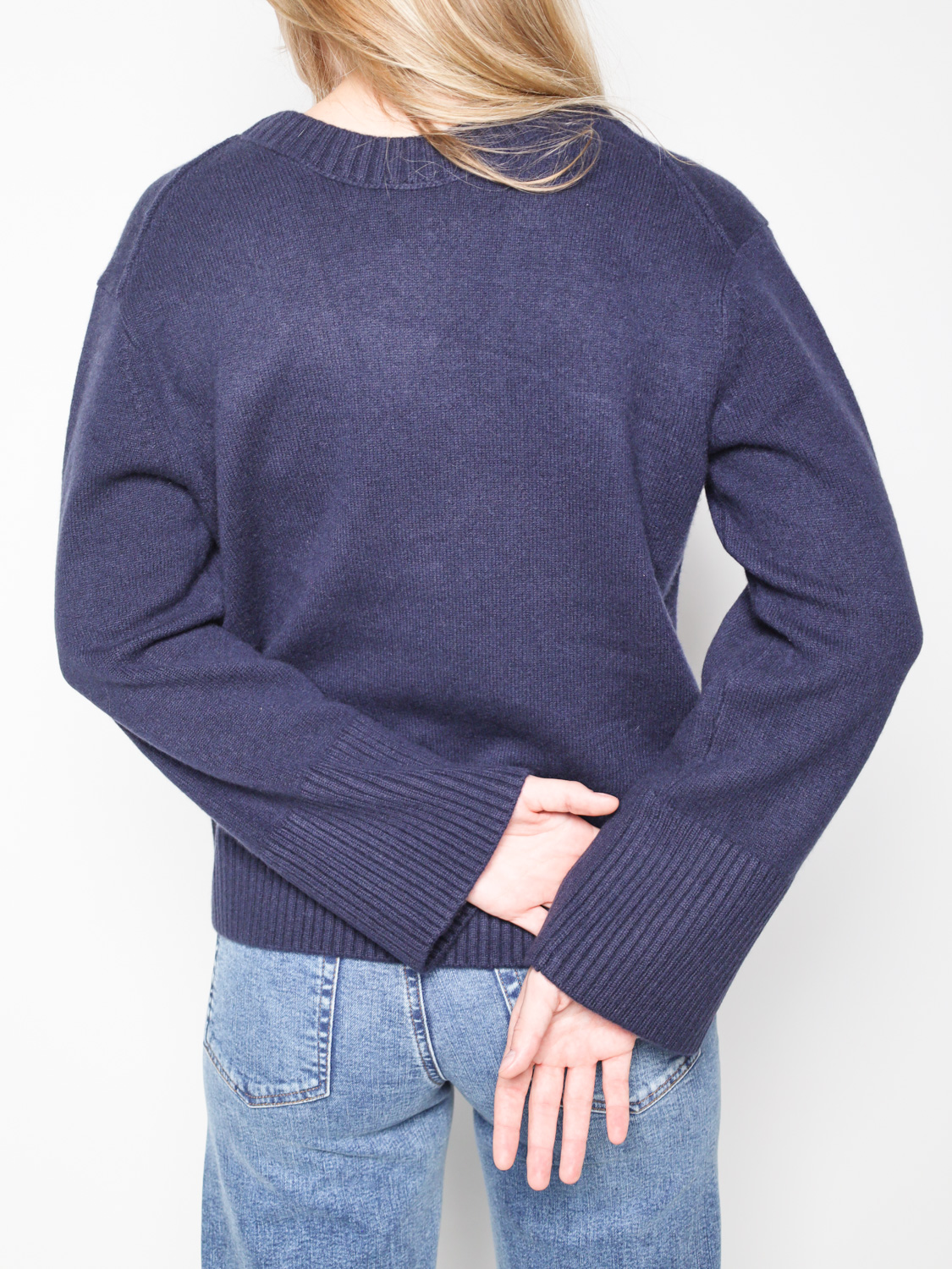 Dorothee Schumacher Luxury Comfort Cardigan – cardigan made of cashmere  marine S