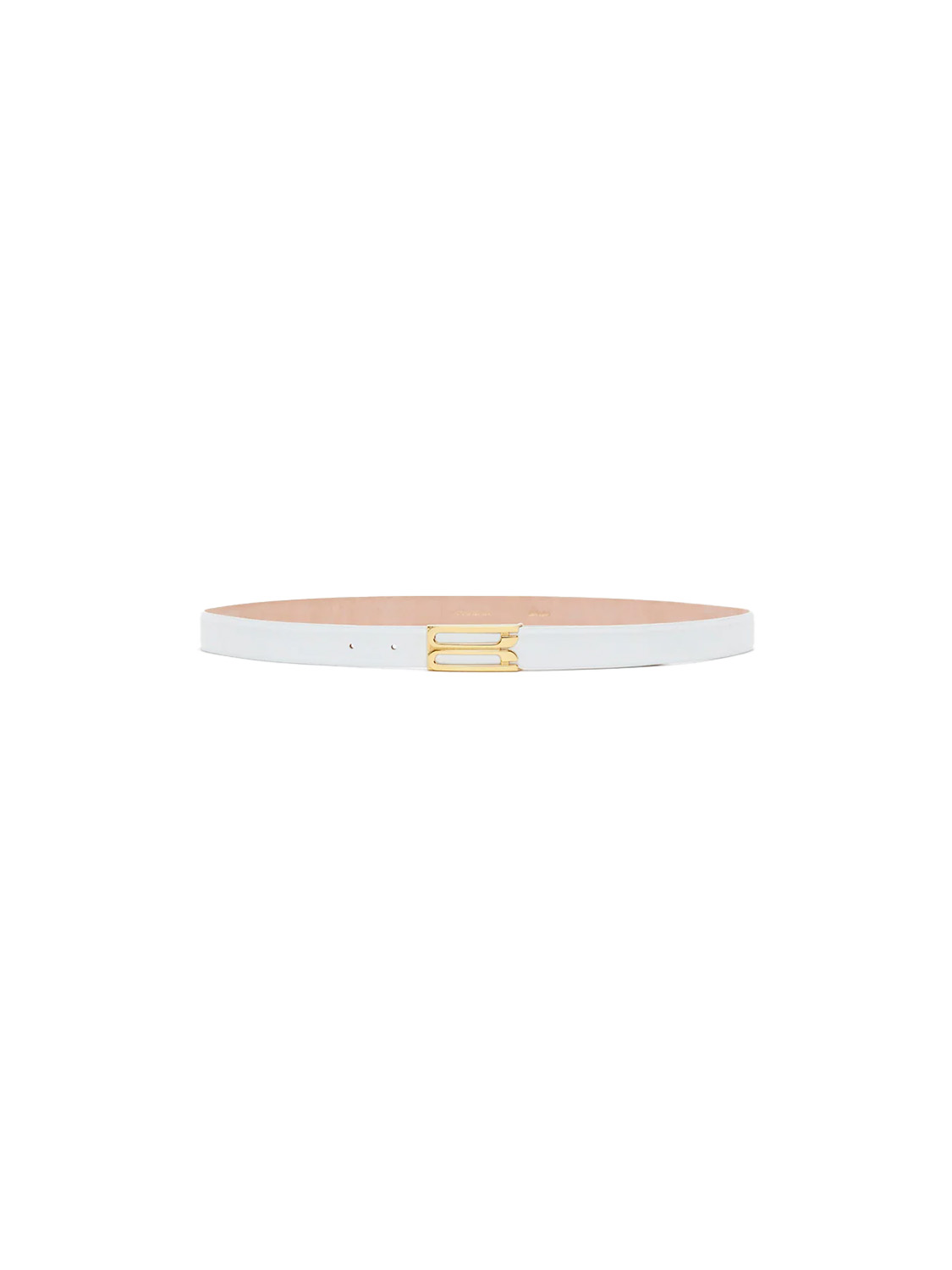 Victoria Beckham Schmaler Gürtel aus Leder white L