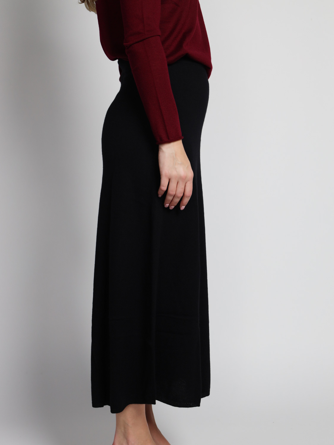 Lisa Yang Dolly – Maxirock aus Cashmere schwarz XS/S Lisa Yang Dolly – Maxirock aus Cashmere schwarz XS/S