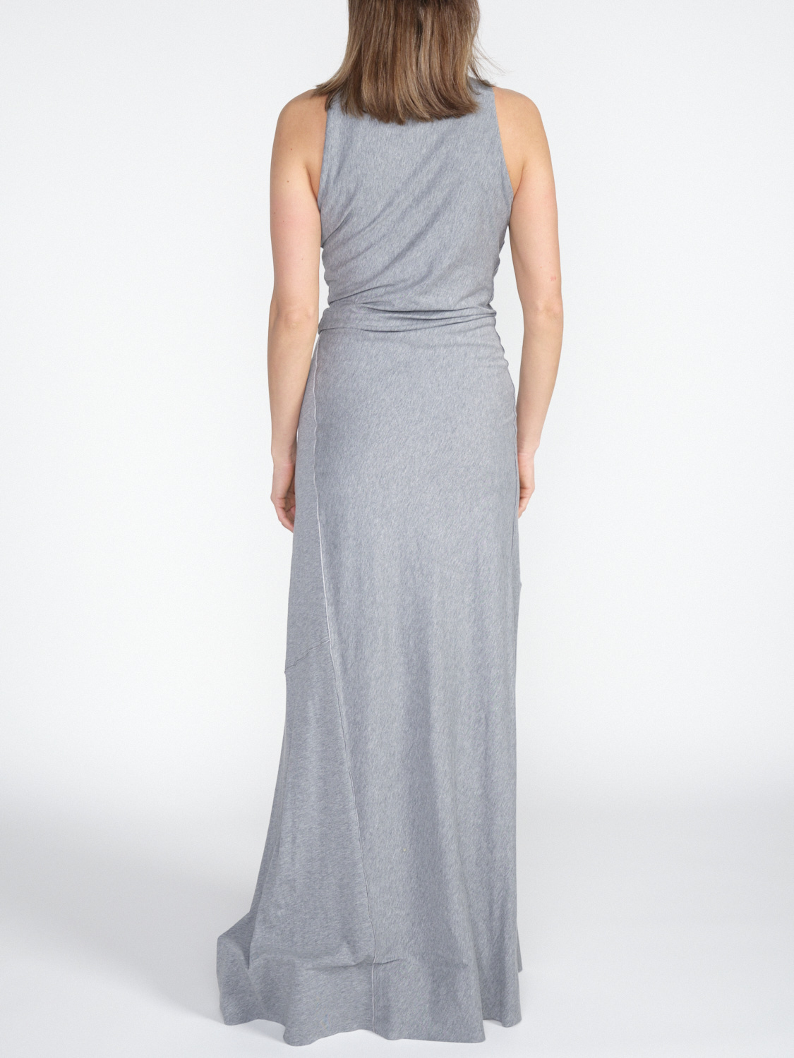Victoria Beckham Maxi dress with ring arm  grey 34