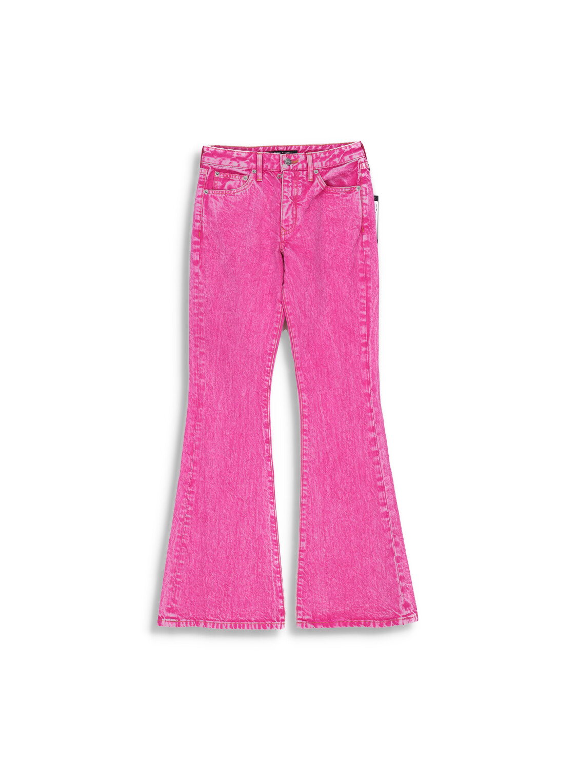 Cout De La Liberte Britney - denim flare pants with washed out look pink 25