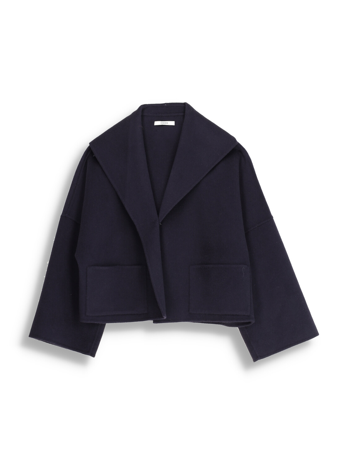 Wool open lapel jacket