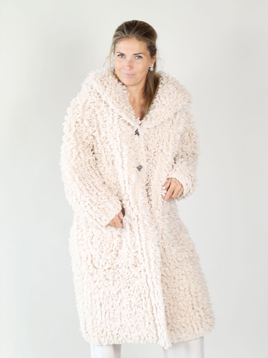 Iris von Arnim Gudny – langer Wollmantel creme M/L Iris von Arnim Gudny – langer Wollmantel creme M/L