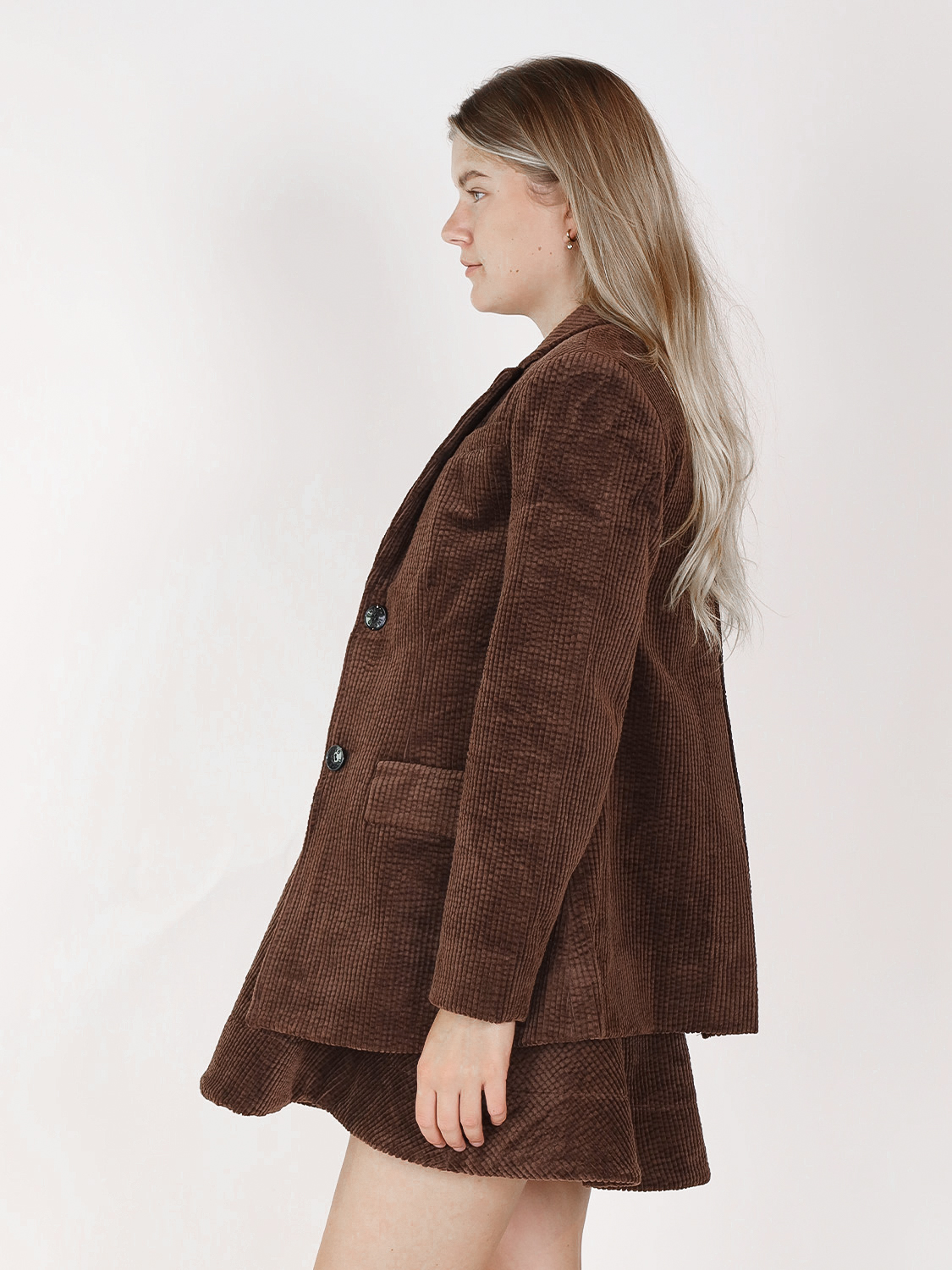 Ganni Corduroy jacket XXS/XS brown