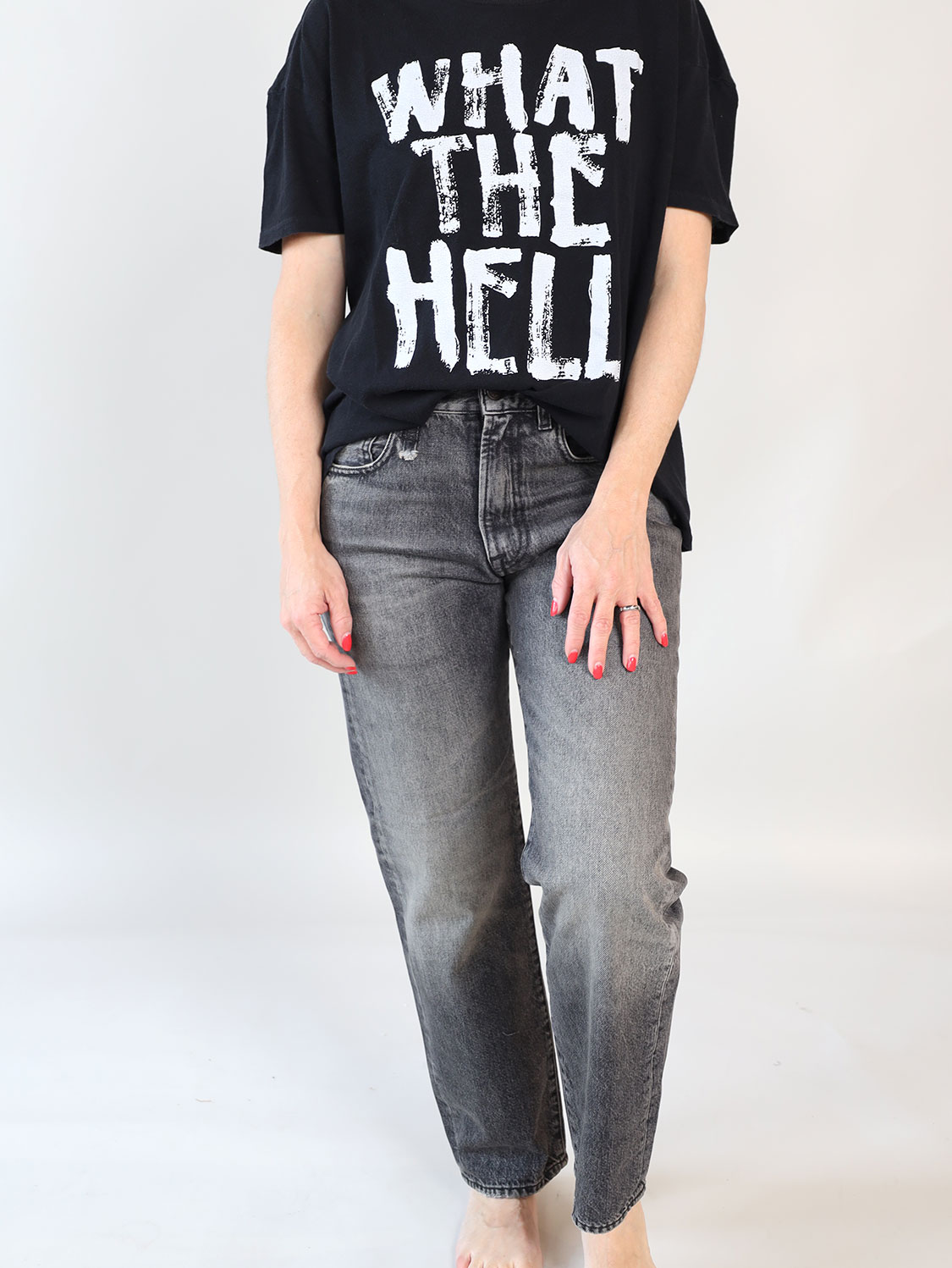 R13 Boyfriend – Jeans aus Baumwolle grau 24
