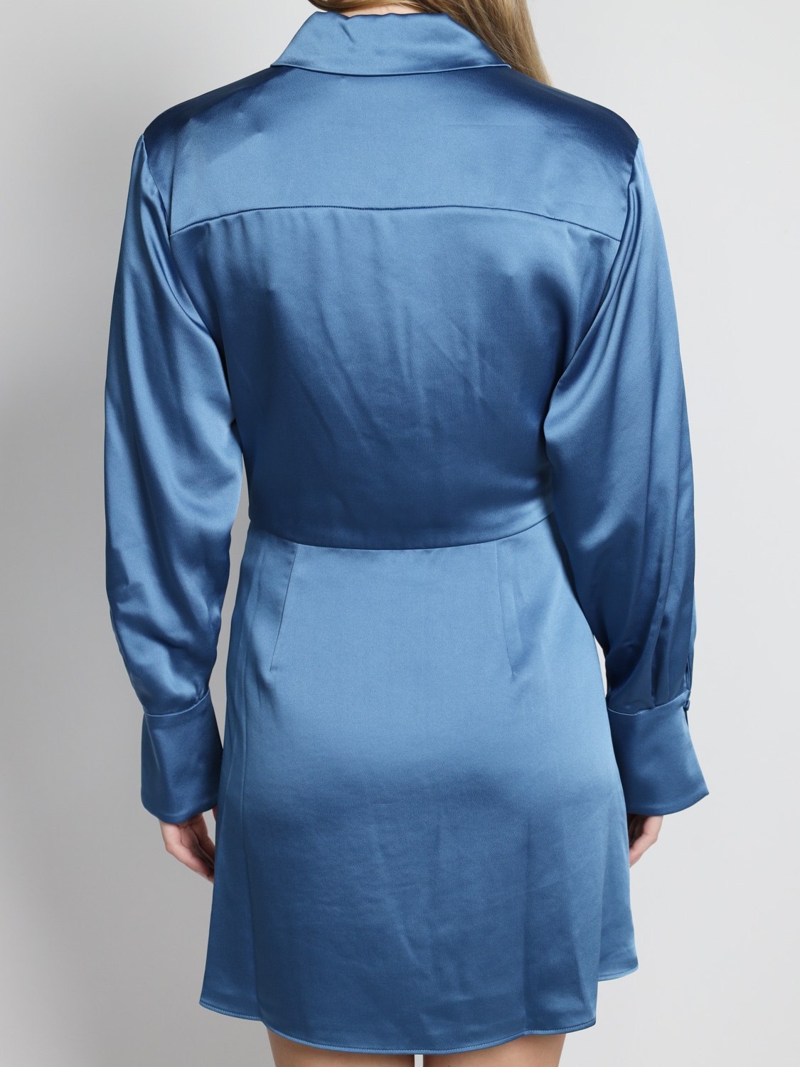 Simkhai Talit - Satin mini dress petrol 34 Simkhai Talit - Satin mini dress petrol 34