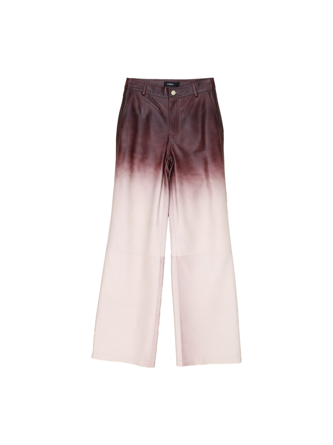 Arma Galizia – leather trousers with degradé effect  brown 34