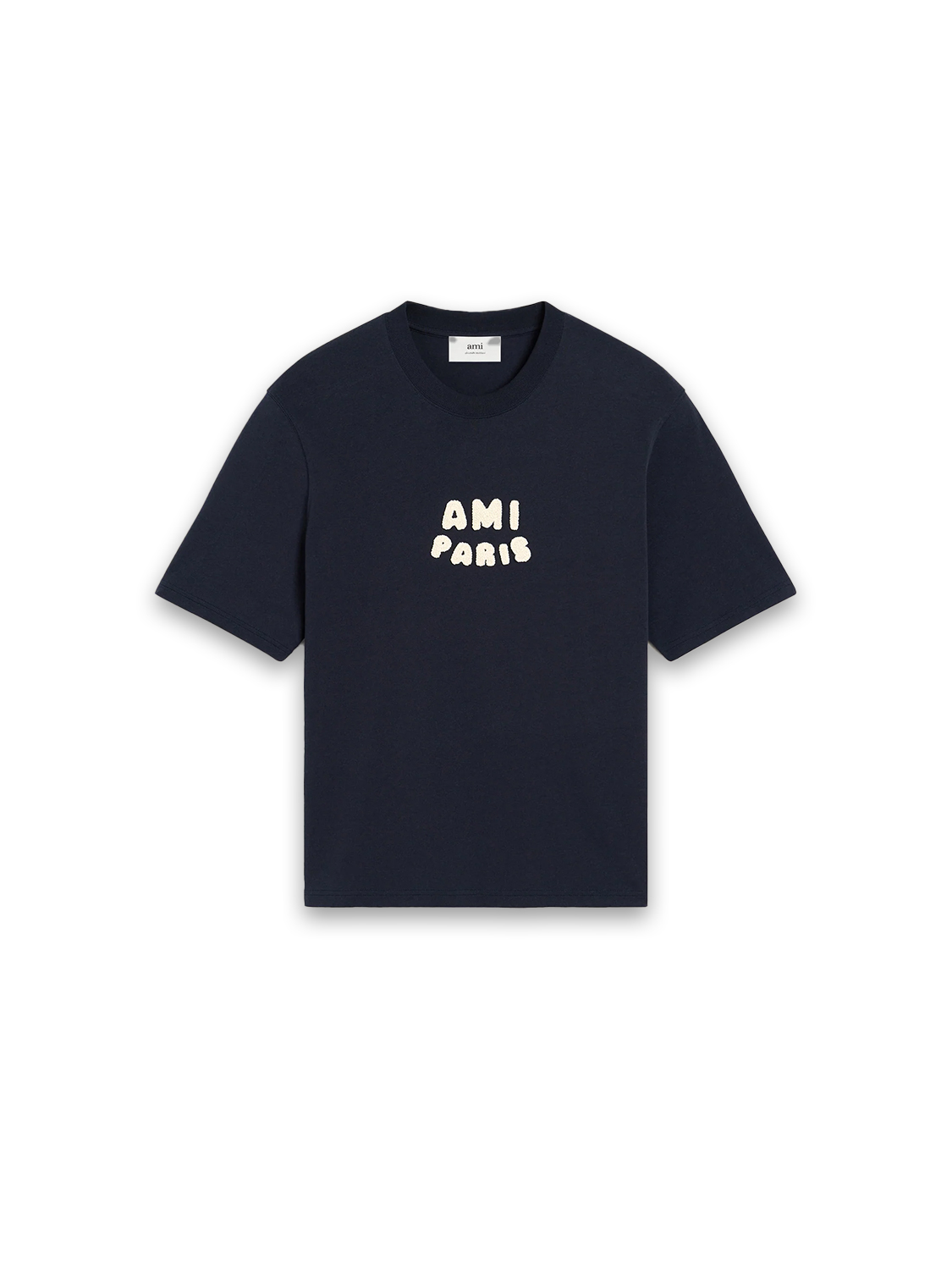Ami Paris  T-Shirt aus Bio-Baumwolljersey  navy S