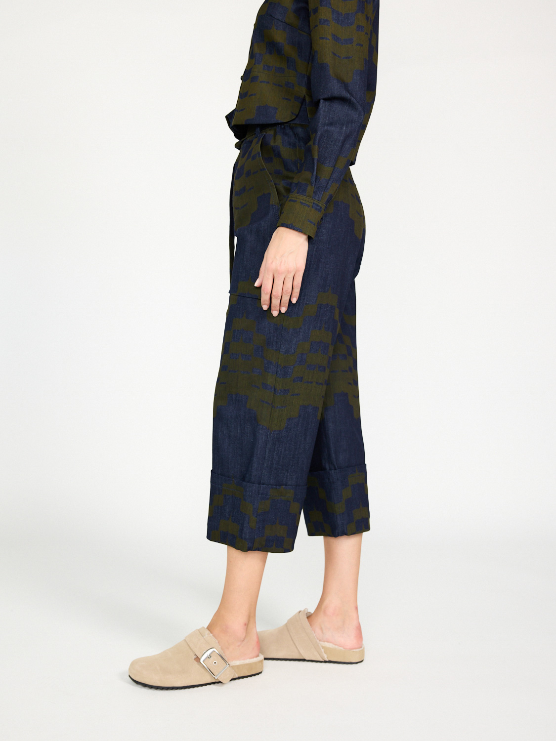 Odeeh Pigment Print Hose blau 34 Odeeh Pigment Print Hose blau 34