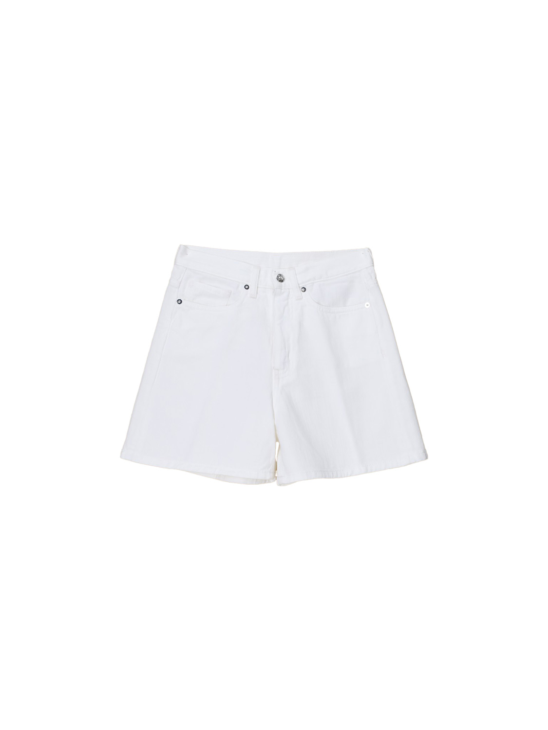 nine in the morning Lilla - Cotton denim shorts   white 25