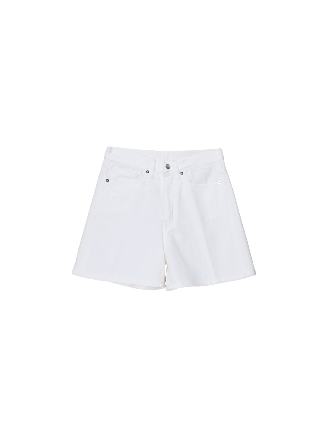 nine in the morning Lilla - Pantaloncini in denim di cotone   bianco 25