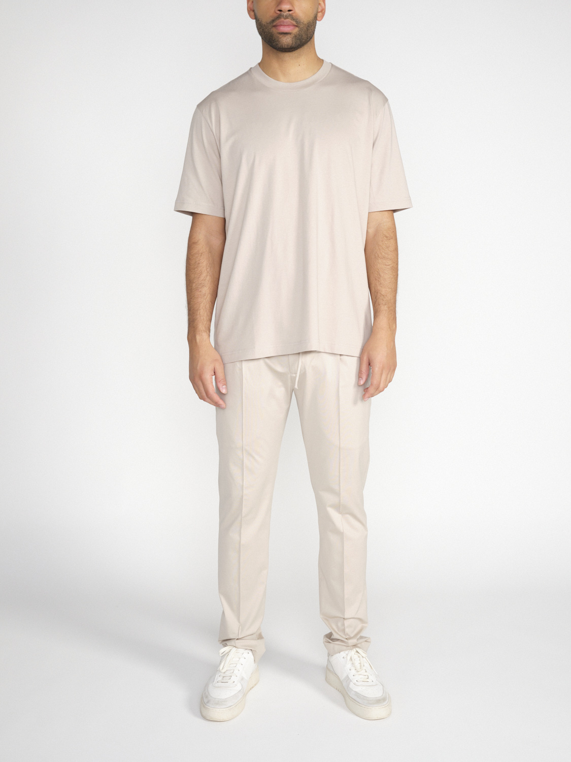 Stefan Brandt Eli 30 – Baumwoll-Shirt   beige M