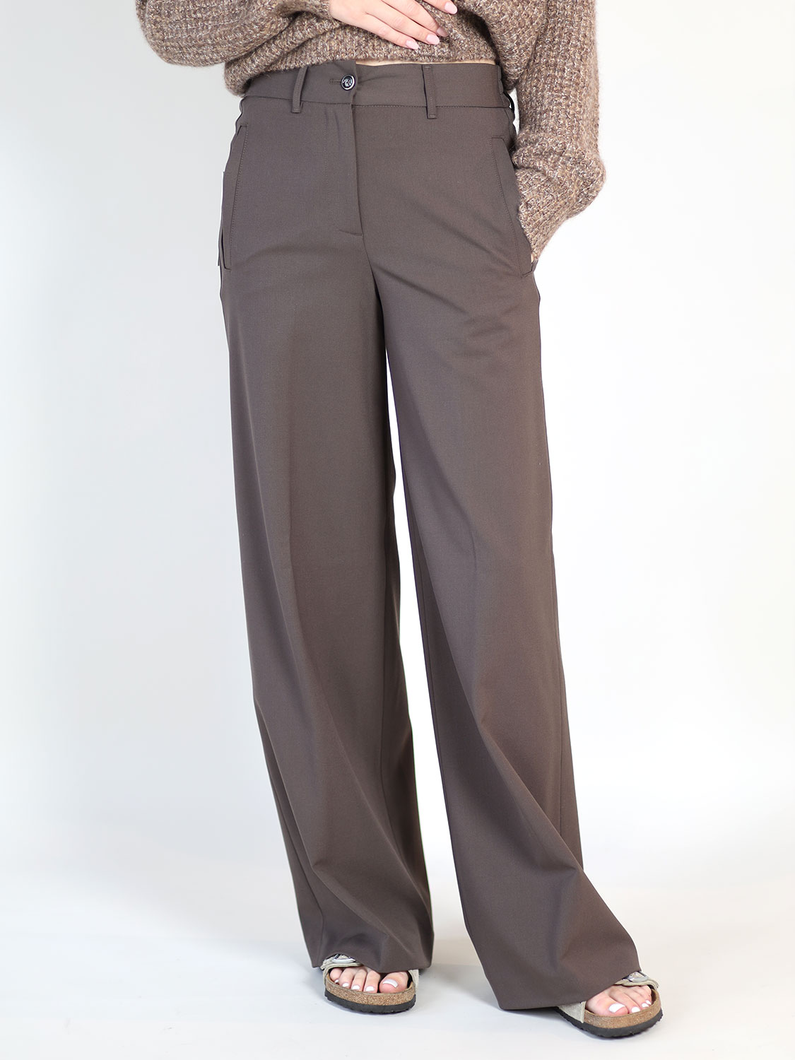nine in the morning Wide leg pants   brown 26