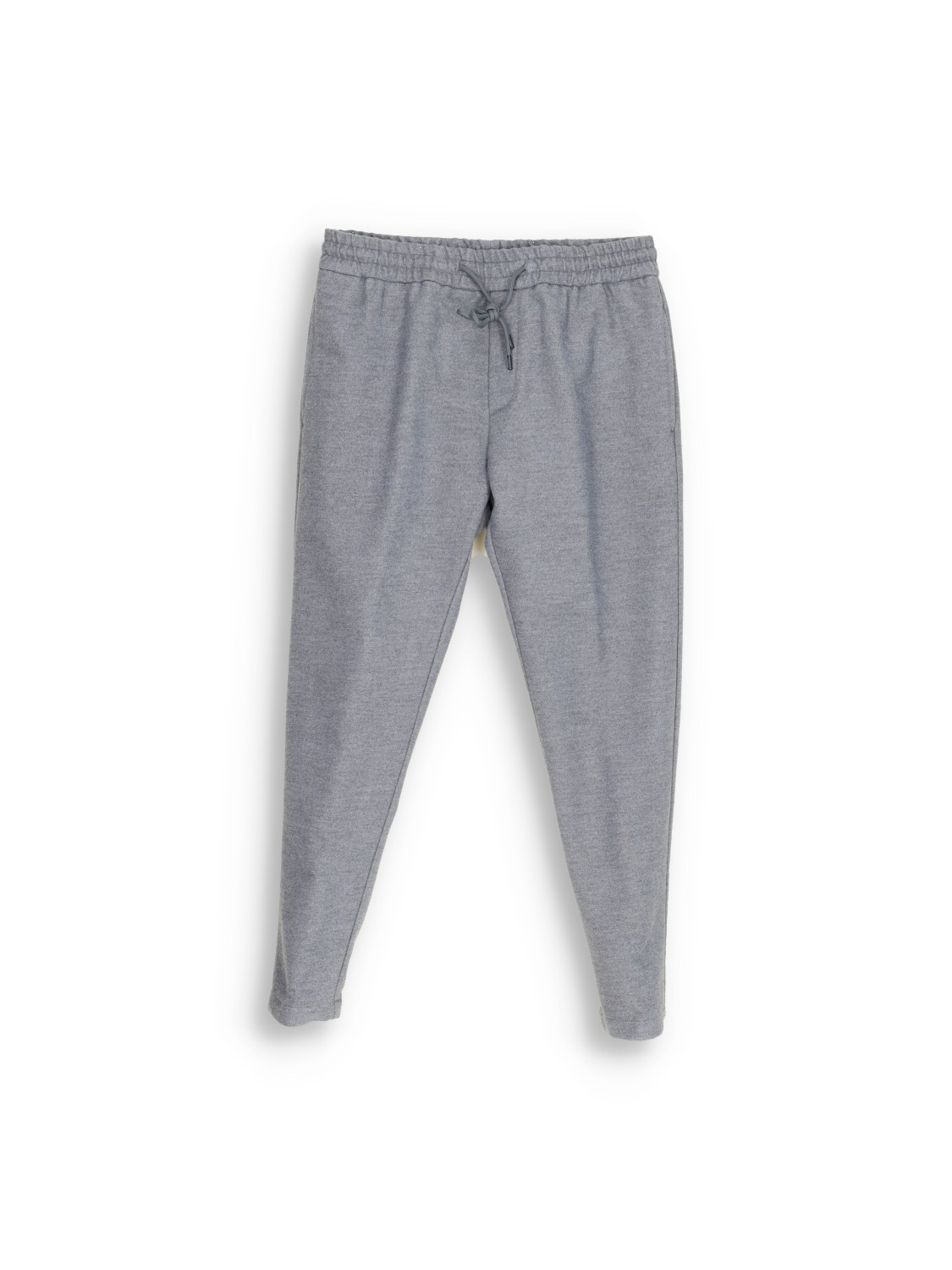 Pants with jogger waistband made of virgin wool 