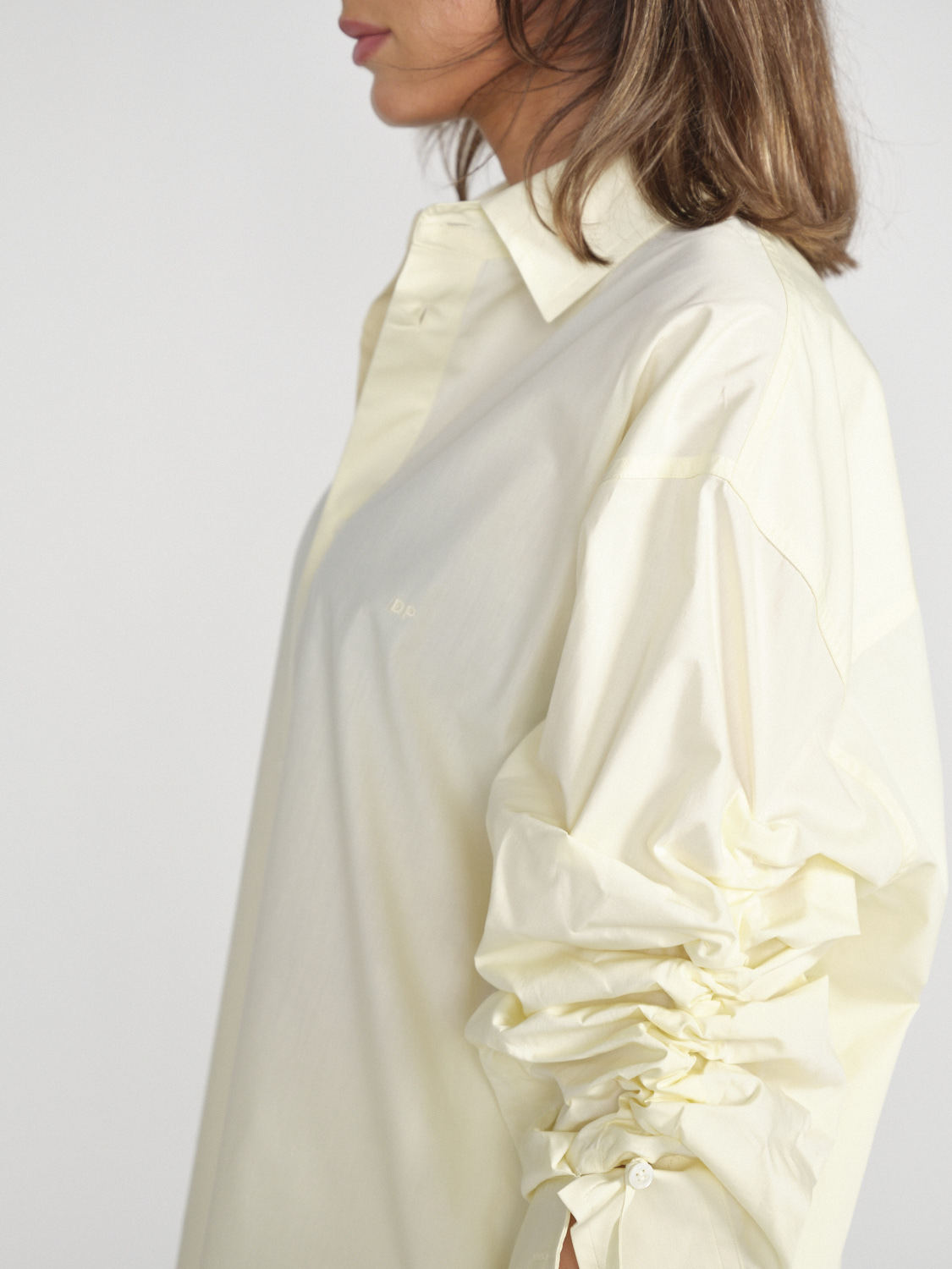 Darkpark Keanu oversized cotton poplin shirt  gelb S
