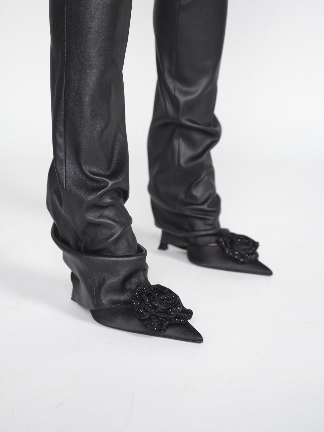jitrois Leggings aus stretchigem Lammleder	  schwarz 34
