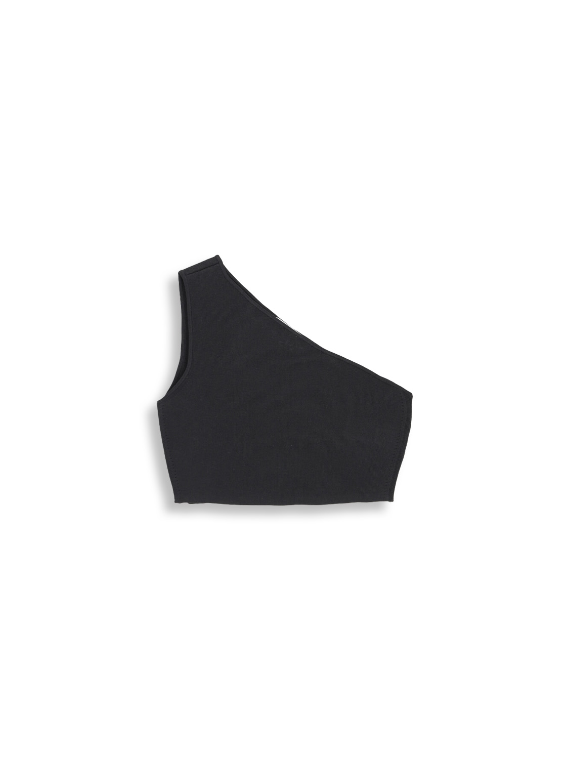 Victoria Beckham Bandeau Top - Top moulant avec coupe asymétrique noir 36