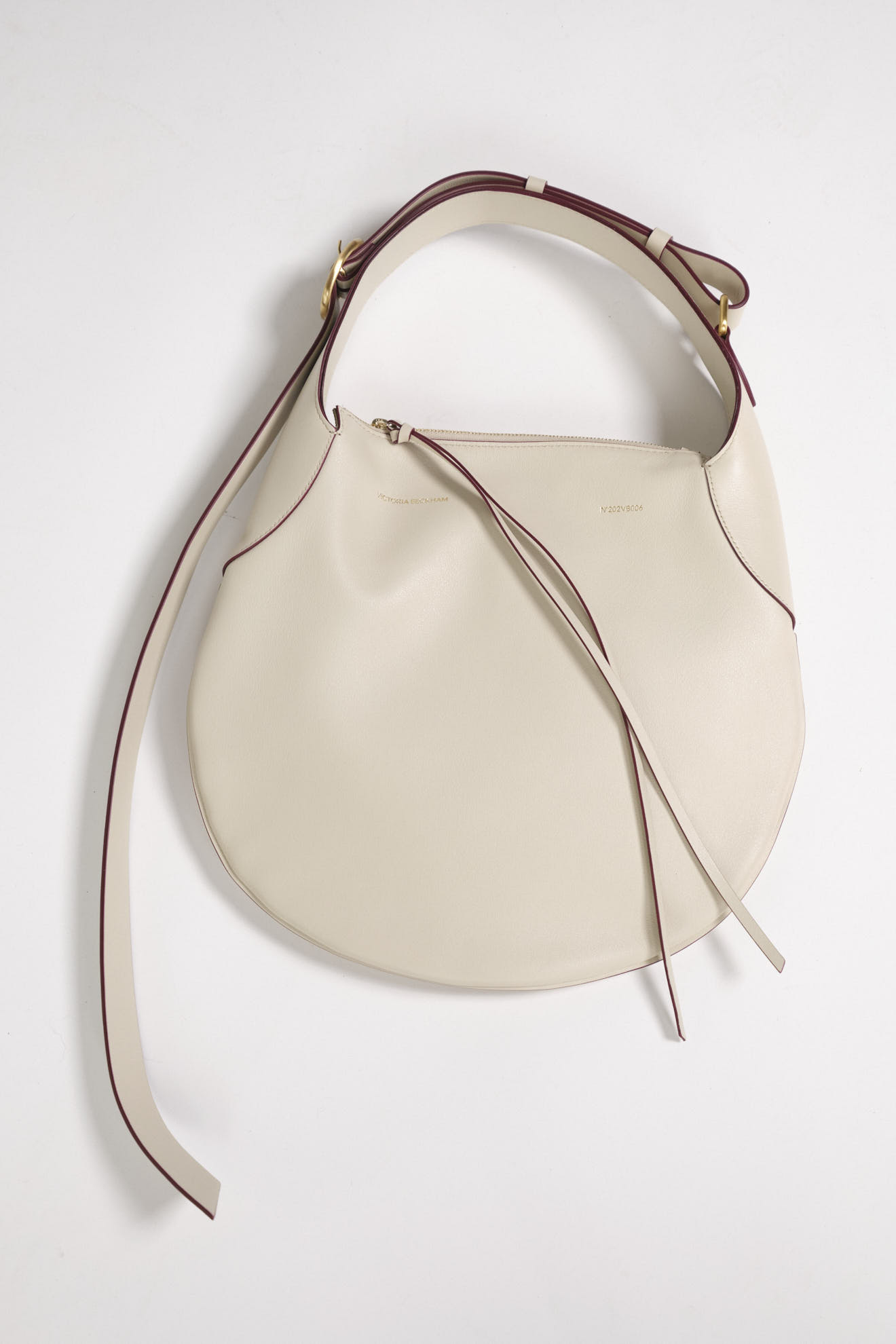 Victoria Beckham Small Hobo Moon white One Size