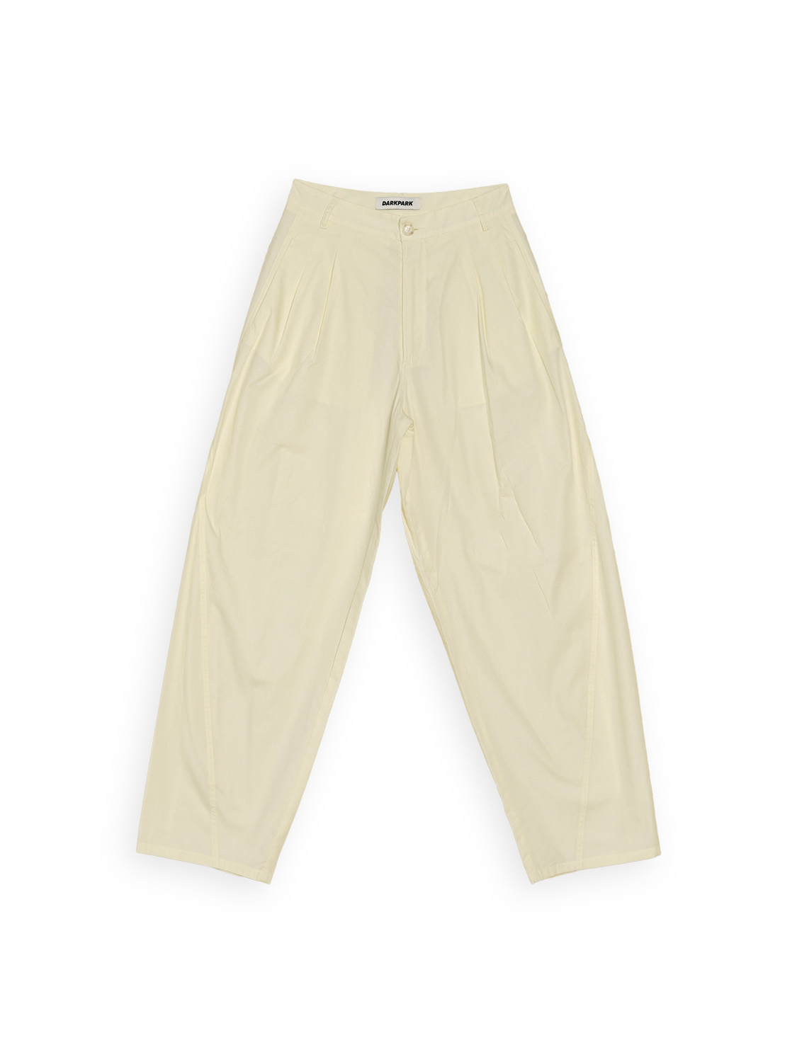 Cotton trousers with wide legs 