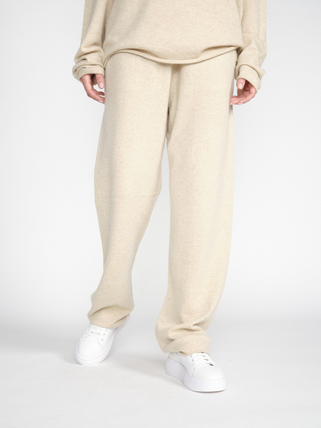 Extreme Cashmere N° 320 Rush - Pantaloni in cashmere   beige Taglia unica