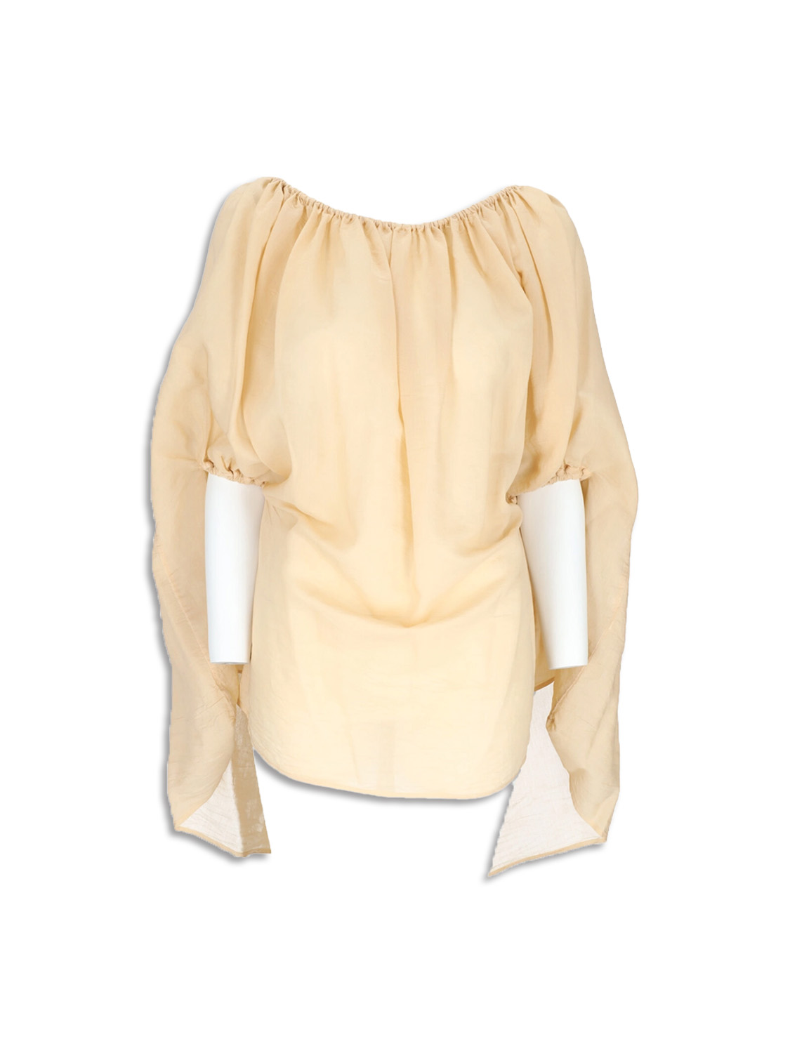 Slip on blouse Ava - blouse with carmen neckline in cotton