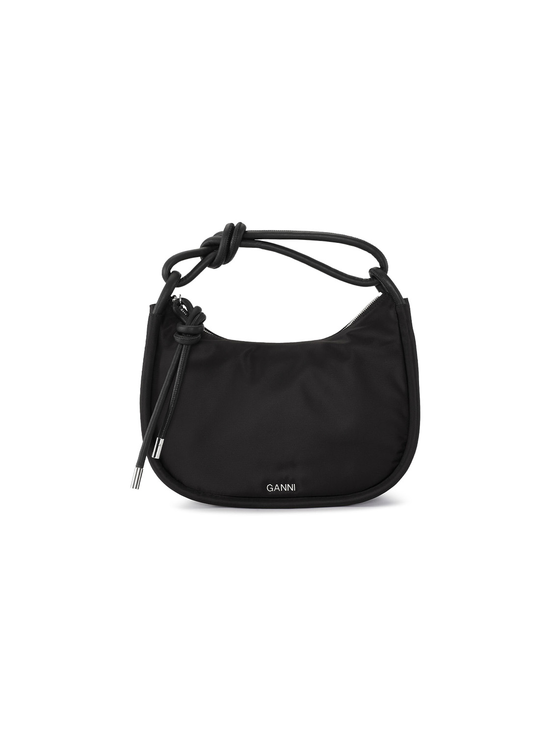 Ganni Knot bag made of tech fabric  black One Size