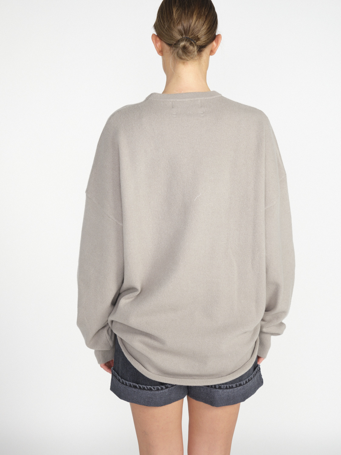 Extreme Cashmere n° 53 Crew Hop - Oversized Cashmere-Pullover beige One Size