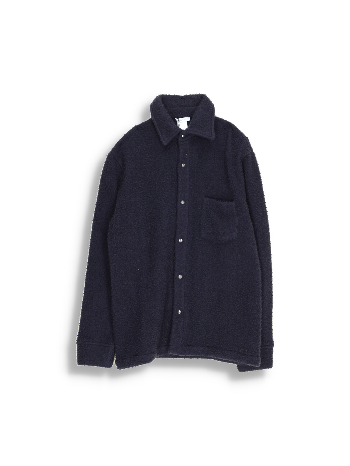 Jacket with button placket in cashmere
