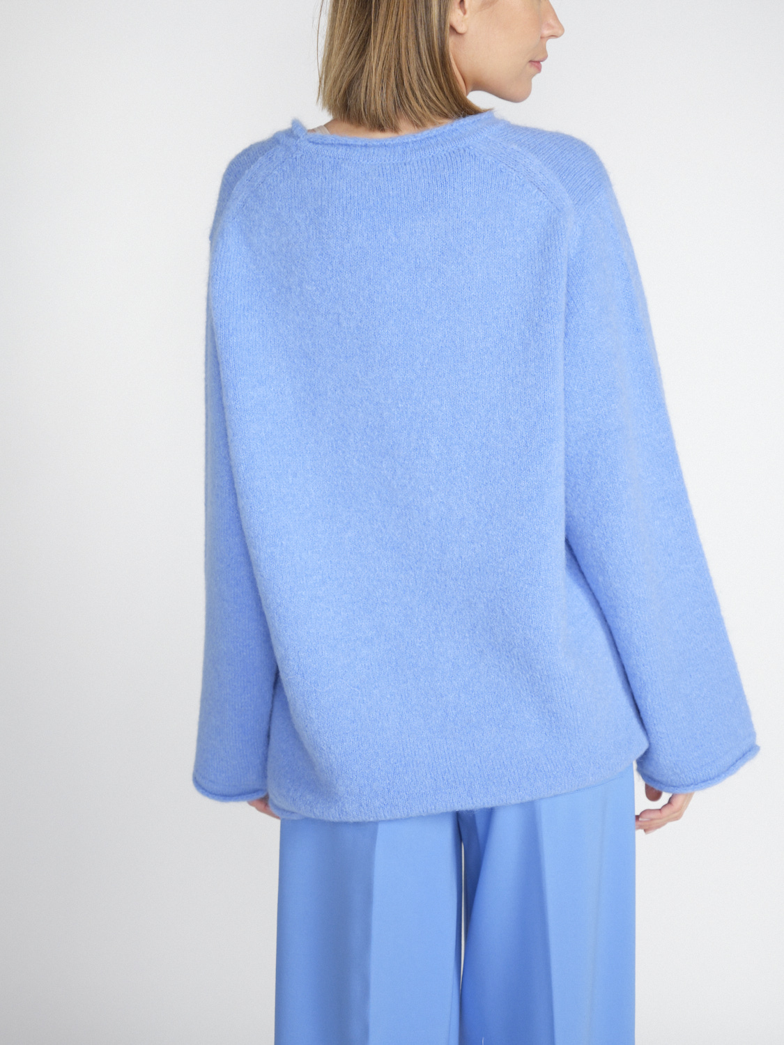 Dorothee Schumacher Cozy Comfort - Jersey oversize en mezcla de alpaca  azul M