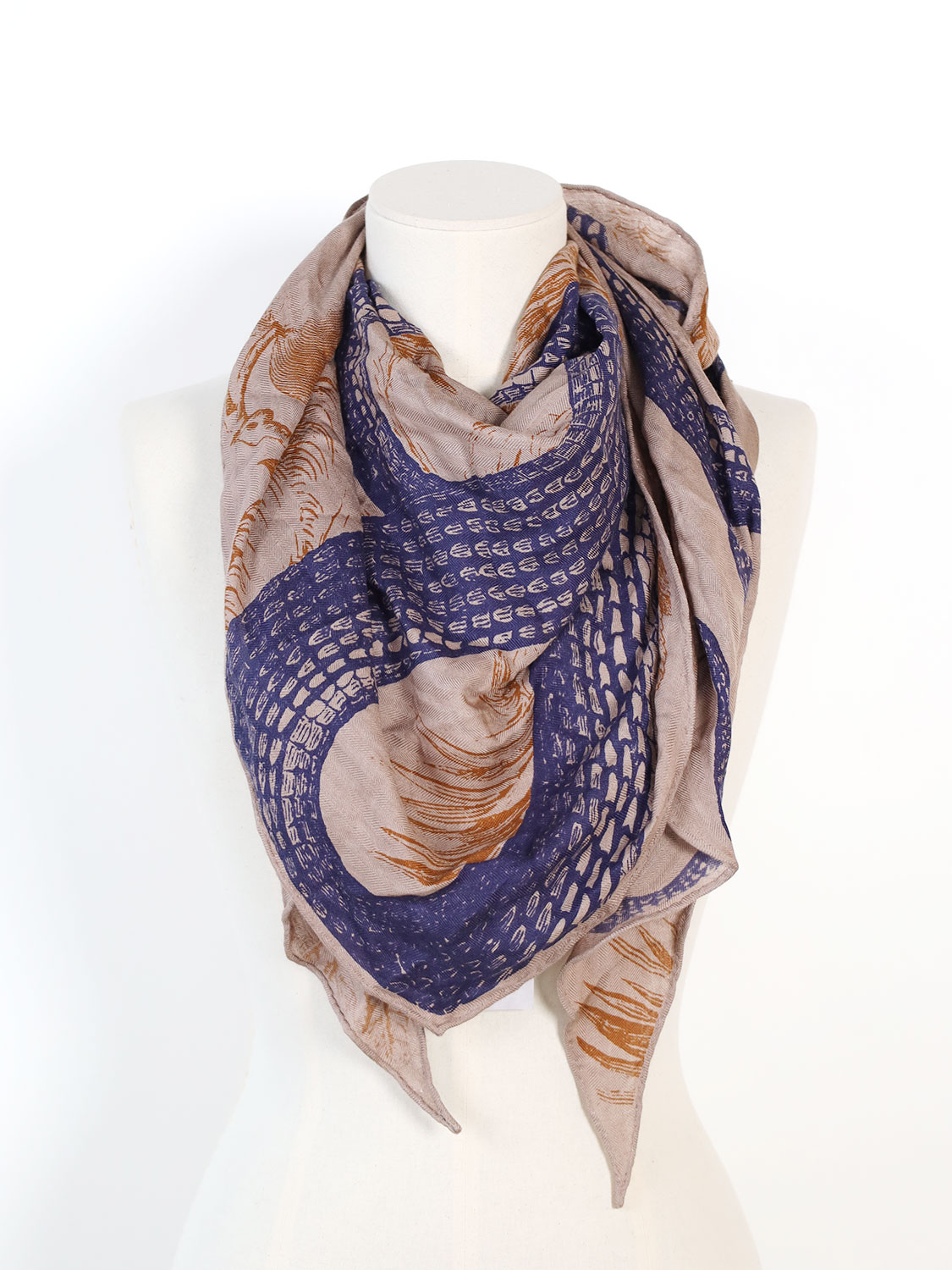 Silk-cashmere blend scarf