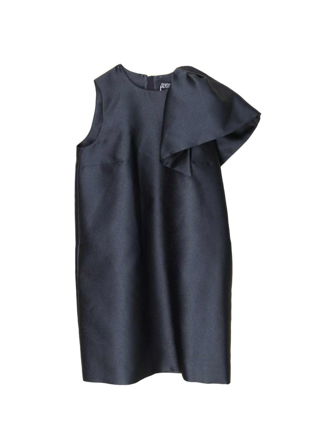 Leandra - mini dress with draped shoulder 