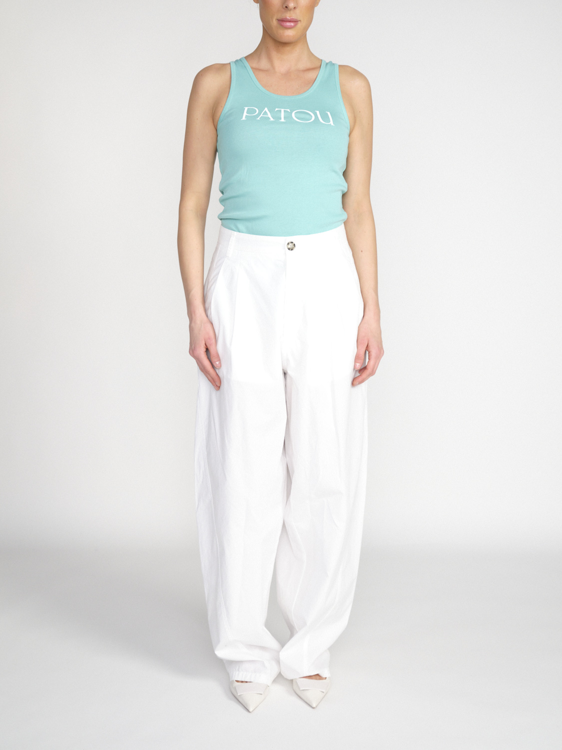 Patou Iconic Tank - Tank top made from organic cotton  mint M