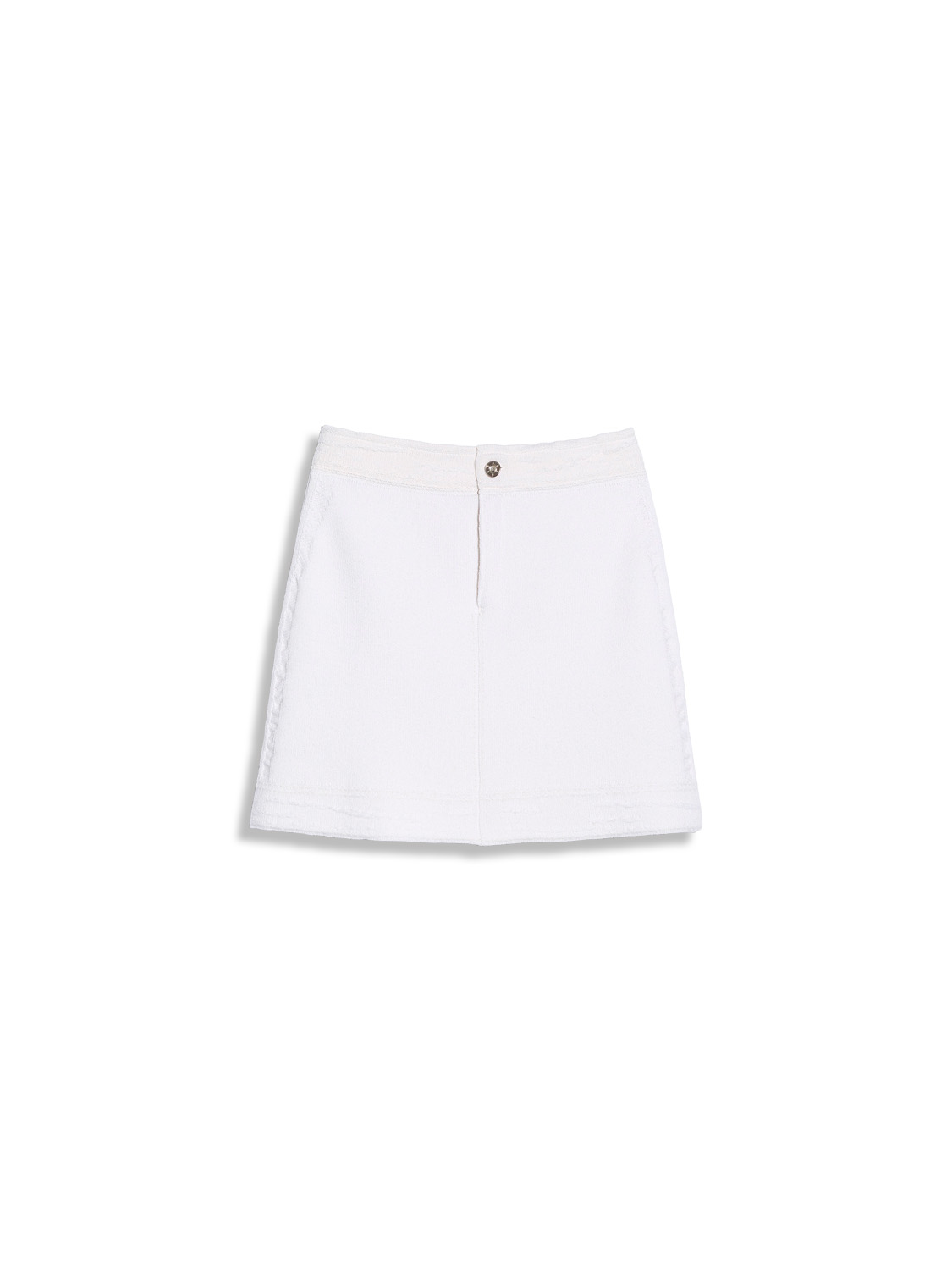 Denim Cashmere and Cotton Skirt - Minirock aus Cashmere