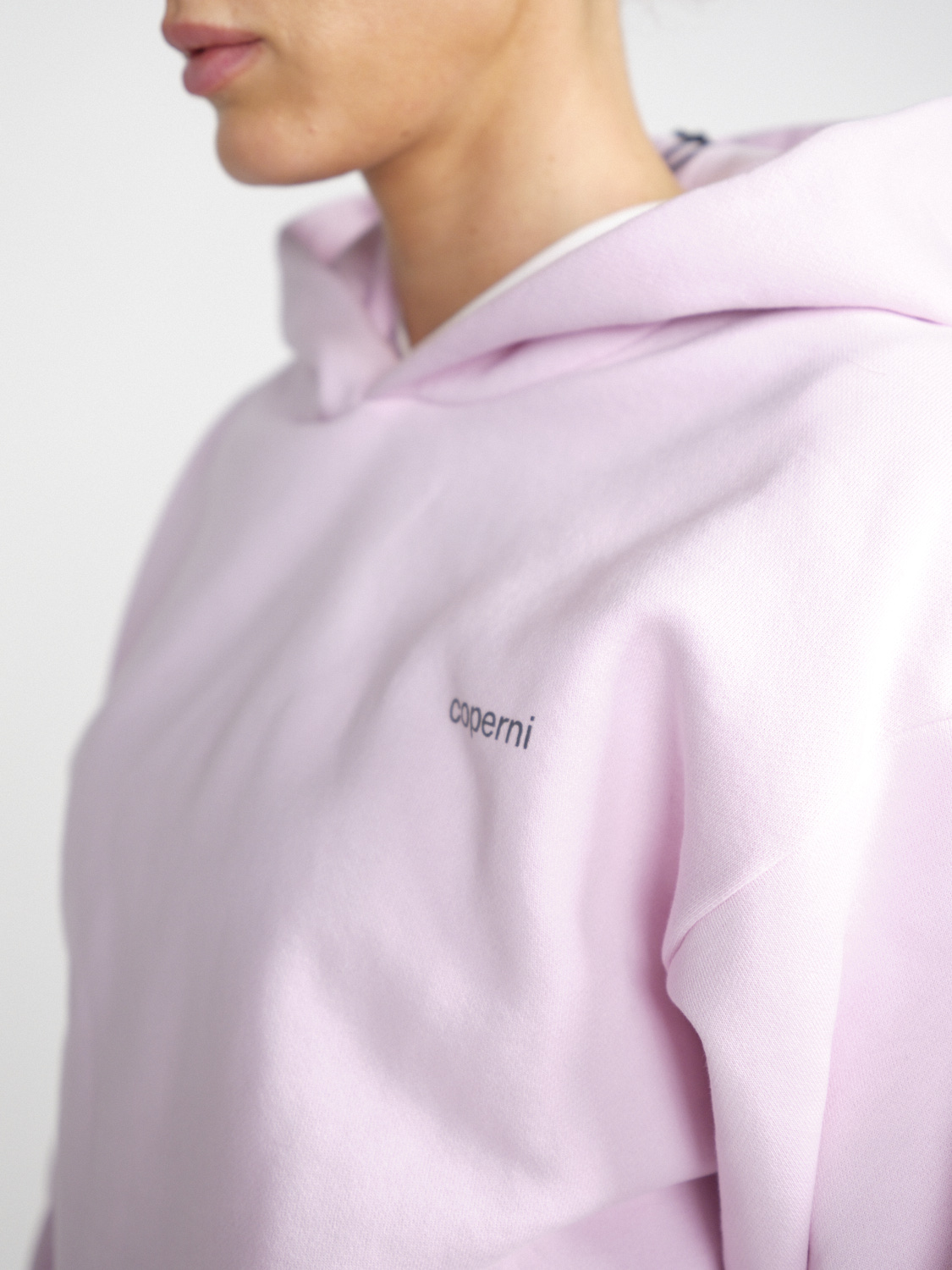 Coperni Hoodie sportif en coton mélangé rosa XS