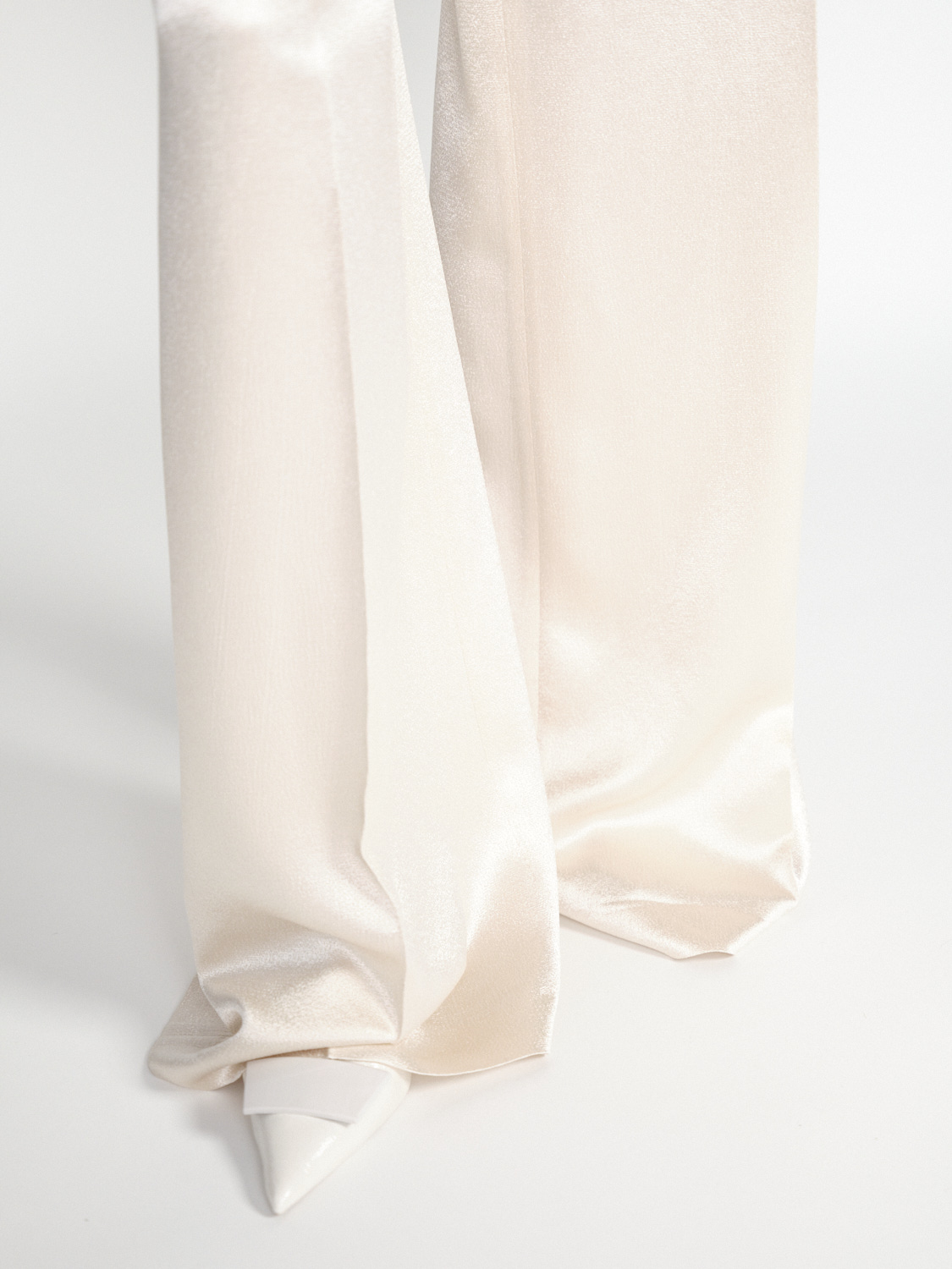 Sly010 Flora Schimmernde Hose mit weitem Bein   creme 40