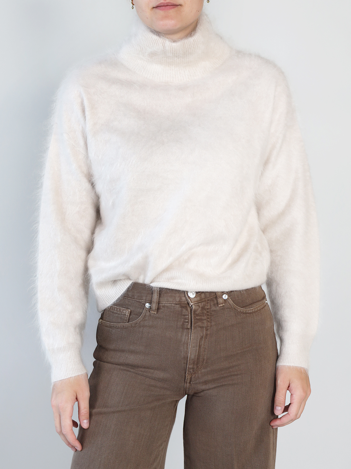 Iris von Arnim Embia  – Pullover aus brushed Cashmere    creme XS