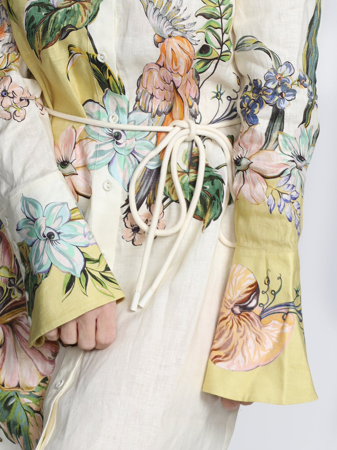 Alemais Oleander - Minikleid aus Leinen multi 38