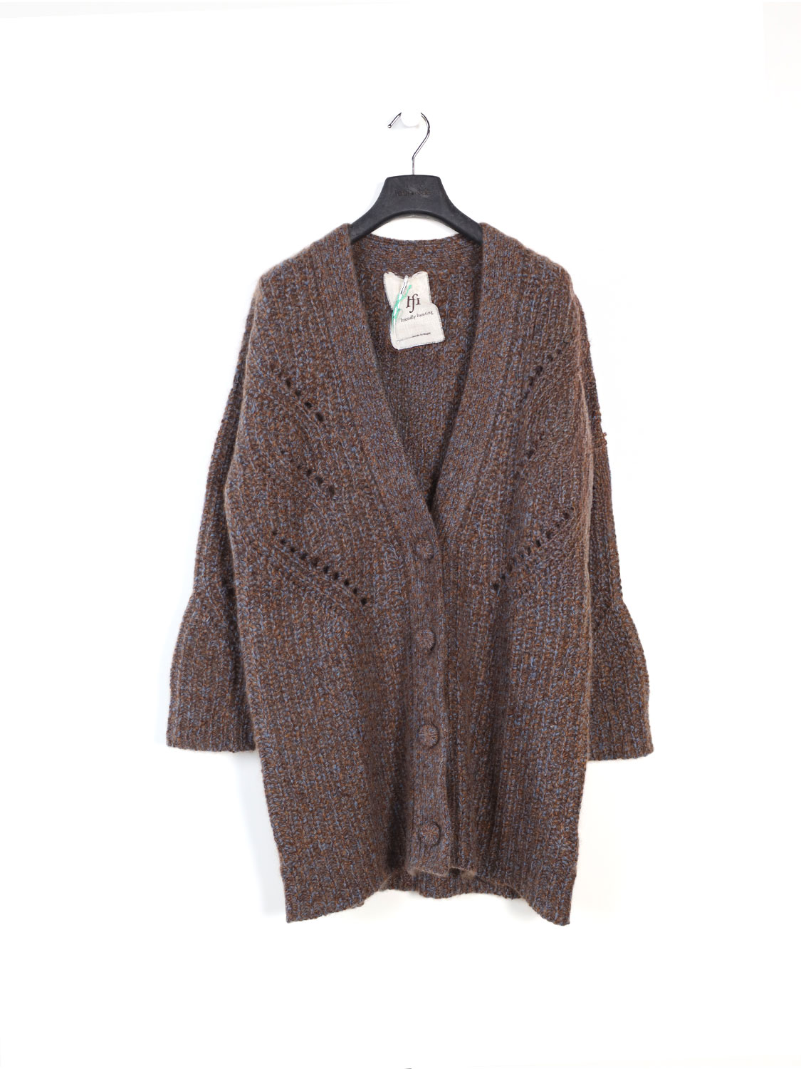 Cashmere-silk blend cardigan 