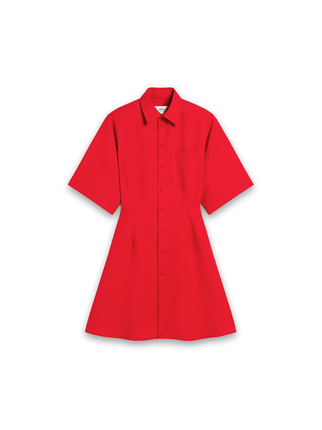 Short-sleeved Shirt Dress 