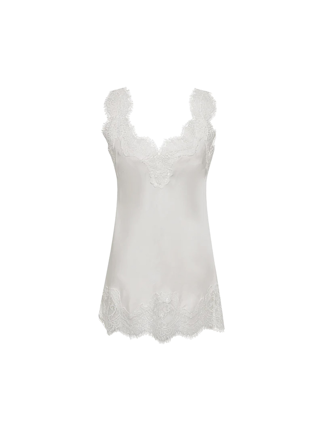 Gold Hawk Megan silk top with lace details  white XS